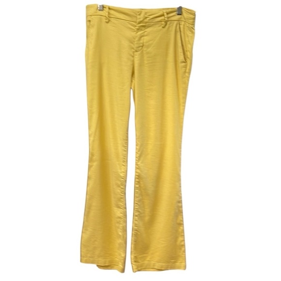 Anthropologie Pants - Anthropologie Level 99 Newport Wide Leg Flared Mid Rise Pants SZ 28 Yellow